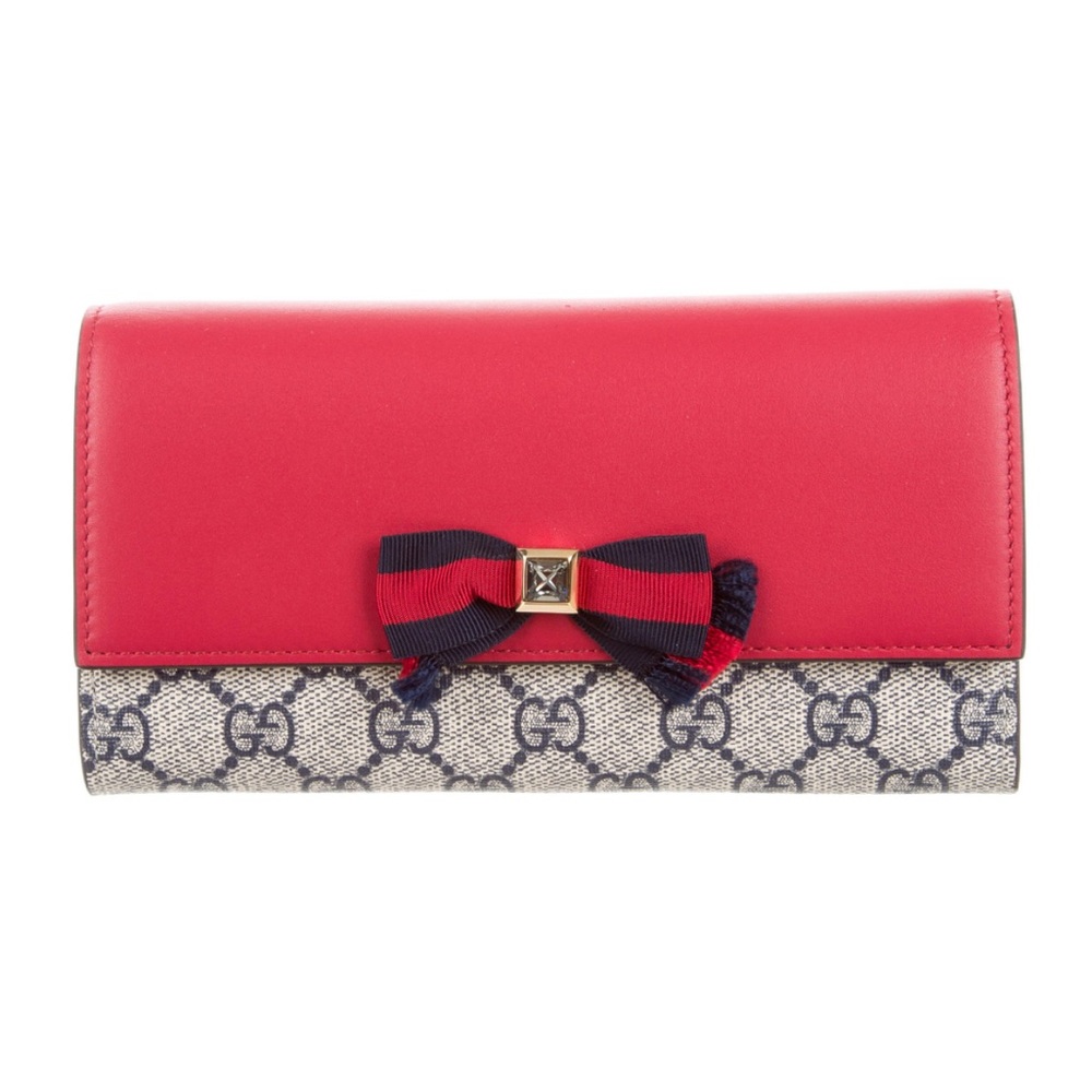 GUCCI 2017 GG Supreme Continental Wallet